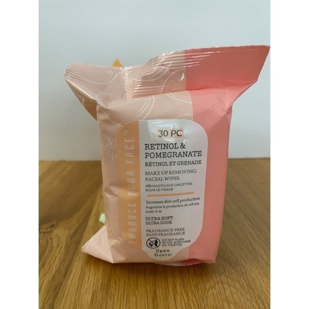 Embrace Your Face Makeup Removing Wipes Unisex 120ct Multi NEW 4-Pack Variety